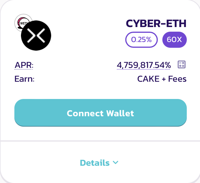 PancakeSwap's tweet photo. 🎉 The CyberConnect (@CyberConnectHQ) Farm is now live on Ethereum PancakeSwap!

🚜 Stake $CYBER-ETH (0.25%) v3 LP, Earn CAKE
https://t.co/dK28PAFjsB

🎉 The CyberConnect LP is now live on BNB Chain PancakeSwap!

🚜 Trade $CYBER-BNB(0.25%) v3 LP
https://t.co/qy8gl2cDKE

👉 APR will drop as liquidity increases