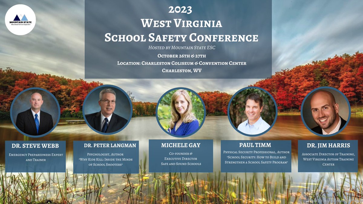 Registration is now open for our 2023 West Virginia School Safety Conference! We are excited to have school safety experts from around the country join us for our two-day conference. Click link to register! mountainstateesc.com/wv-school-safe… #2023wvssc #schoolsafety #violenceprevention