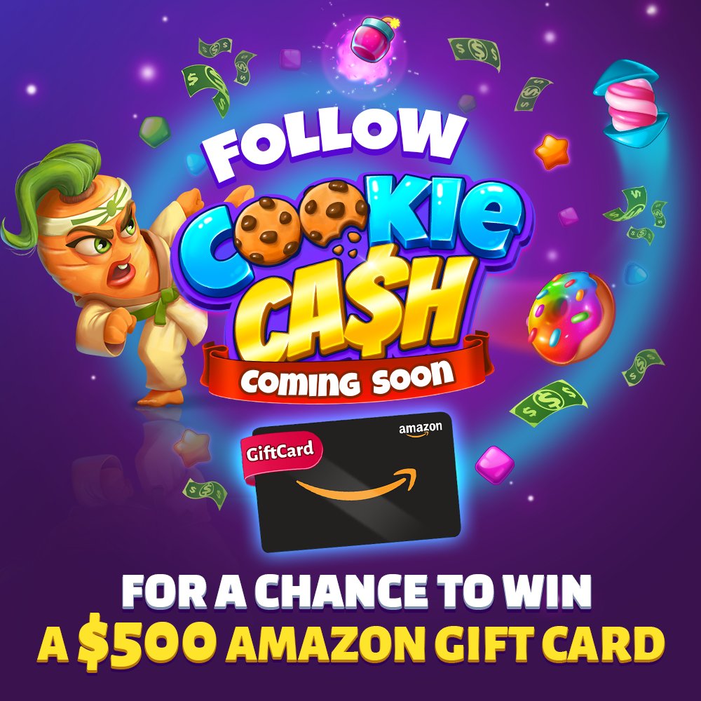 Get ready to indulge in the most delicious real-money Match 3 skill game! 🍪

Be the FIRST to know when Cookie Cash launches and secure your chance to savor a $500 Amazon Gift Card by following the page. 💸

Hit that follow button NOW! ⭐