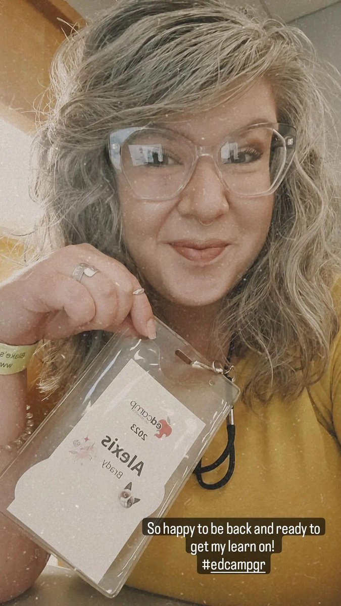 @edcampgr Hey educators! My name is Alexis and I'm a middle school teacher who teaches ELA, yearbook, and creative writing. I'm so excited to be here and get my learn on! #edcampgr