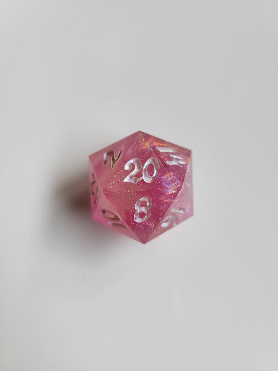 Some new single d20 chonks now available!   #handmadedice #dice #ttrpg #dnd #chonk #d20
