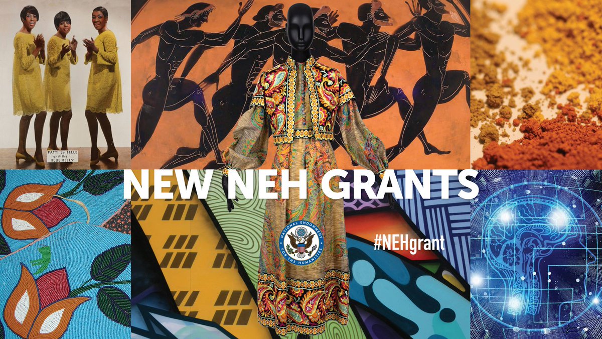 NEH awards $41.3 million in grants to support 280 #humanities projects nationwide. Includes funding for films, exhibitions, books, research, & education projects, & the first #NEHgrant awards in three new programs under the “American Tapestry” initiative. tinyurl.com/38n8at2m