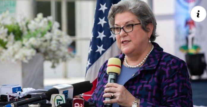 Nigerian INEC Body failed Nígerians to give them whom they Voted for ~ Mary Beth Leonard. USA Ambassador.

#BBNaijaAllStar Bihar Olise Taliban Witch Yoruba NNPC Mmesoma Okonkwo Nigerian Army Biggie