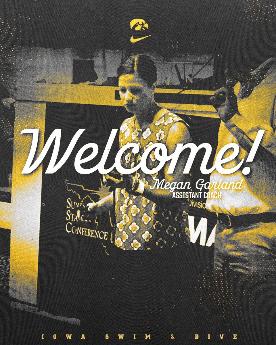 IowaSwimDive's tweet photo. ππ ππ€π© π ππ€π€π π€π£π!
Help us welcome new assistant coach Megan Garland to the Hawkeyes!
#Hawkeyes | https://t.co/l9vCPXndai https://t.co/Ew4TJXG3v0