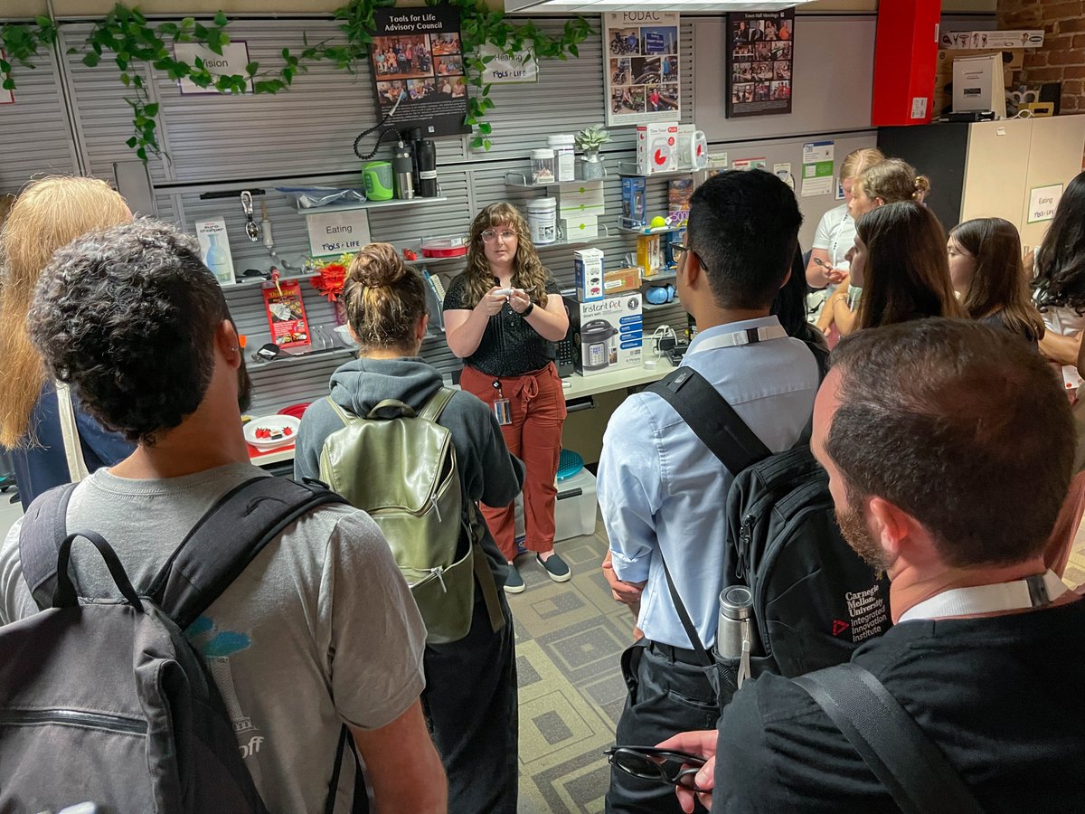 What a fun experience our team had yesterday with <a href="/TikkunOlamMakrs/">TOM: Tikkun Olam Makers</a> and their fellows!

On Monday, a group of #TOMFellows visited Tools for Life to see the wide range of #AssistiveTechnology solutions and how they can help a variety of disabilities across the entire lifespan.