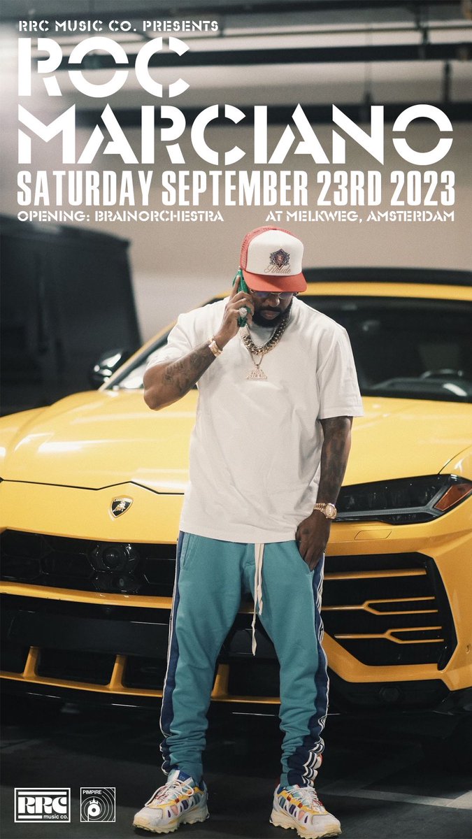 It’s official. I’ll be supporting the legend <a href="/rocmarci/">ROC MARCI</a> in Amsterdam September 23rd.

Get those tickets on my website! More
updates soon 💎
