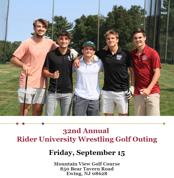 RiderUAlumni's tweet photo. Hey Broncs!! Come support the Rider Wrestling team at the 32nd Annual Golf Outing on September 15th, 2023. Registration &amp; Lunch will begin at 11:30am, a shotgun start at 1pm &amp; Dinner, Awards, &amp; Prizes at 6pm. We look forward to seeing you there!! https://t.co/IwMCTugGTh https://t.co/HgR2DGe5tI