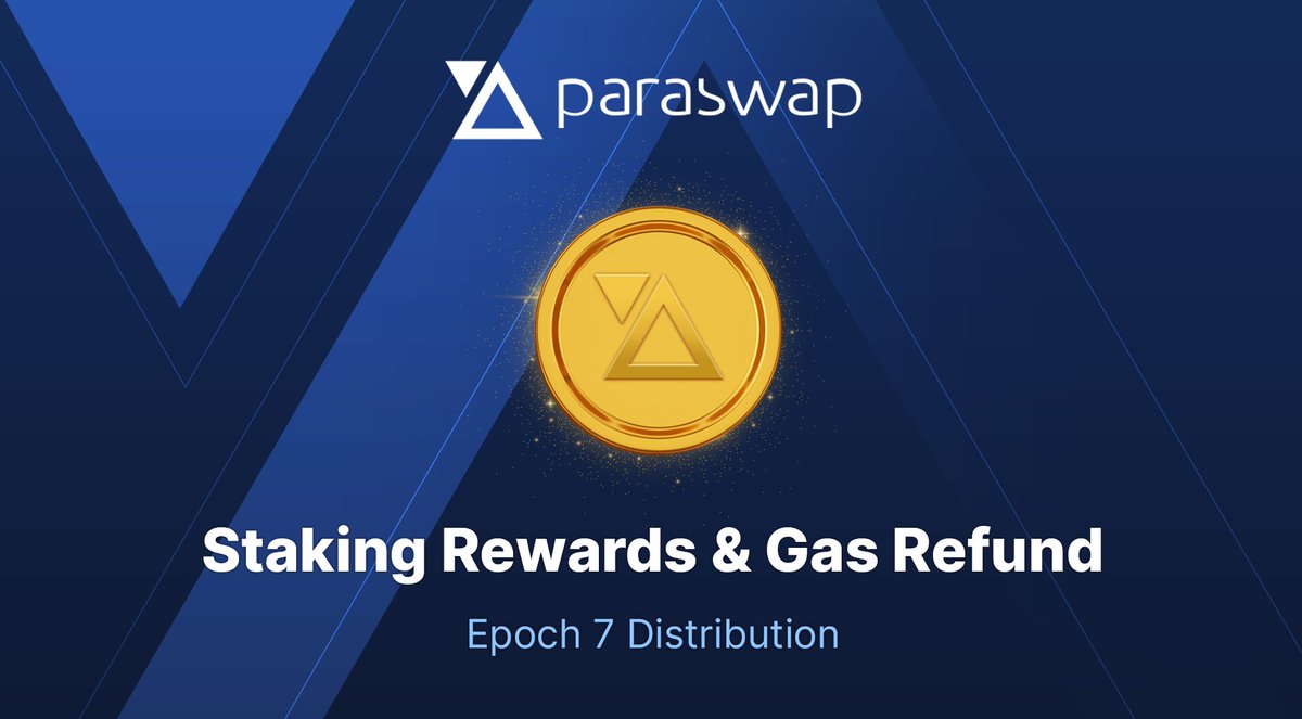 Calling all $PSP stakers: Epoch 7 rewards are ready to be claimed! ✔️

📈 +46 ETH for +2.7k PSP stakers 💎
⛽ +875k sePSP1 refunded by Gas Refund Program

Let's discuss the next steps after PSP 2.0 trial period end while we enable multichain staking 🔴 🚀

gov.paraswap.network/t/pip-xx-post-…