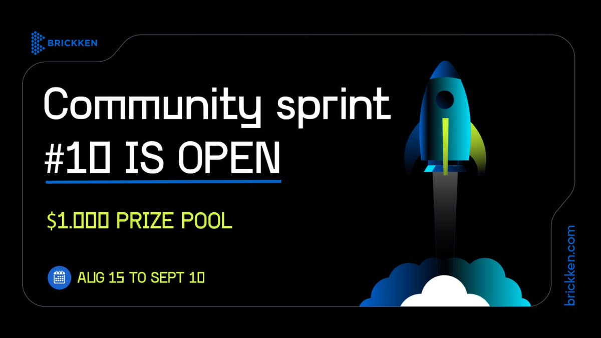 New $1.000 $BKN Community Sprint 🪙🪙

Last Sprint, the #Brickkeneers carried out +32.000 #Quests and made us a Top 100 <a href="/zealy_io/">Zealy</a> Community 💯

First Quests are up!

➡️ zealy.io/c/brickken/

#airdrop #tokenization