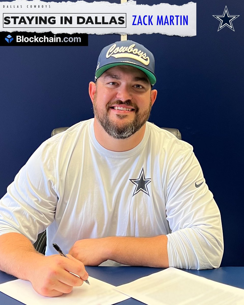 dallascowboys's tweet photo. Done. Deal. ✍️

#DallasCowboys | @blockchain https://t.co/spKAmtERLY