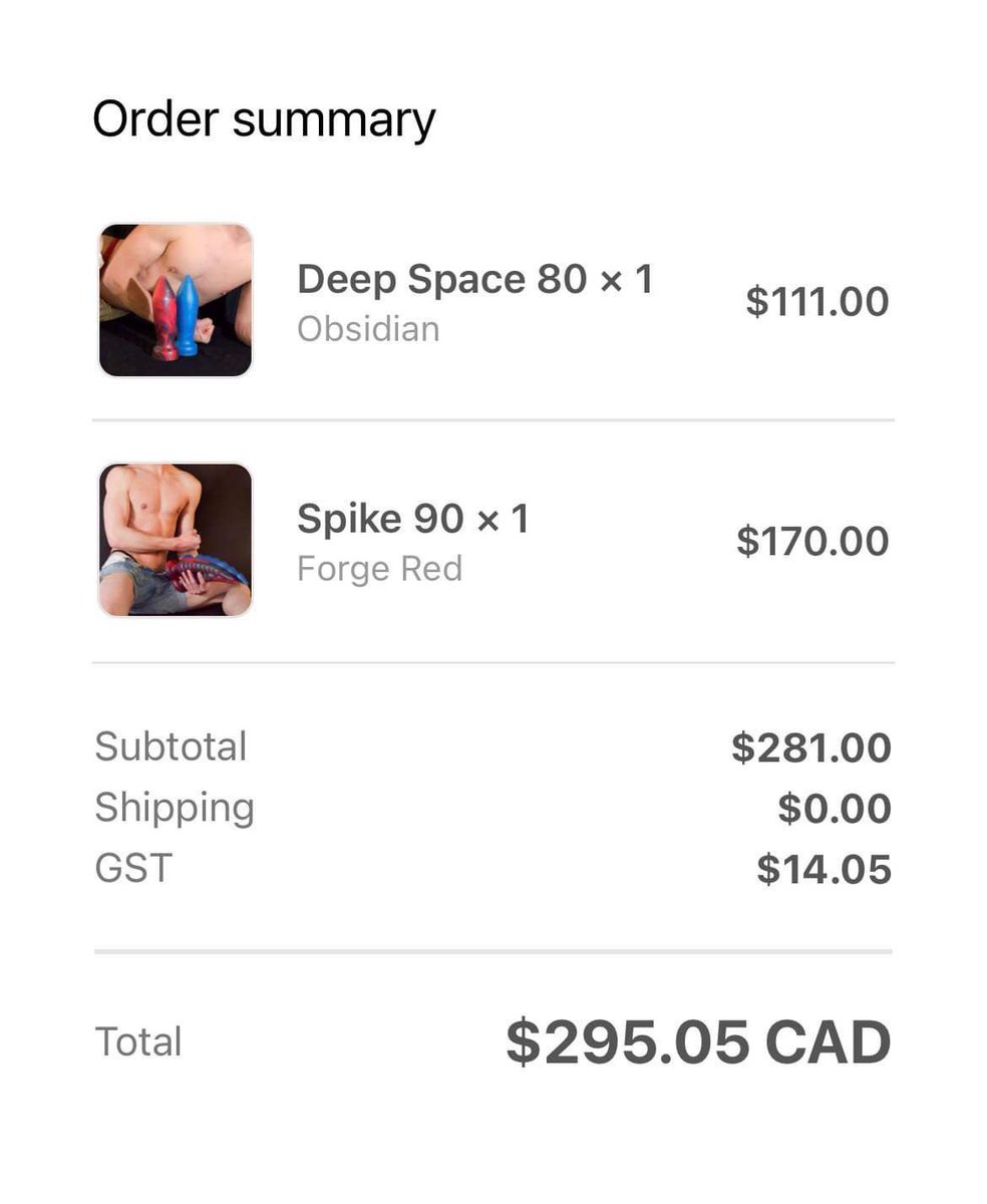 TheMisterG450's tweet photo. Made some shopping today. Who will be the first one to ride them?! 🐽😈 #assplay #gaymtl #toppedtoys #spike90 #deepspace80 https://t.co/QmYn253COT