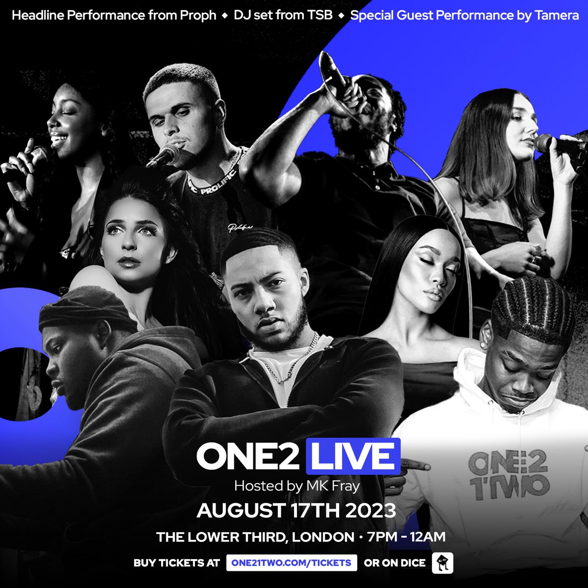 2 days to go. Limited tickets available to our live show on Thursday 17th August! 🎫

The line up features <a href="/OfficialTamera/">Tamera</a>, <a href="/_TSBOY/">TSB</a>, as well as Proph and five of the best emerging artists in the UK 🤩👏 Hosted by MK Fray 🎤

The ticket link is here: dice.fm/event/gakdb-on… 🎫