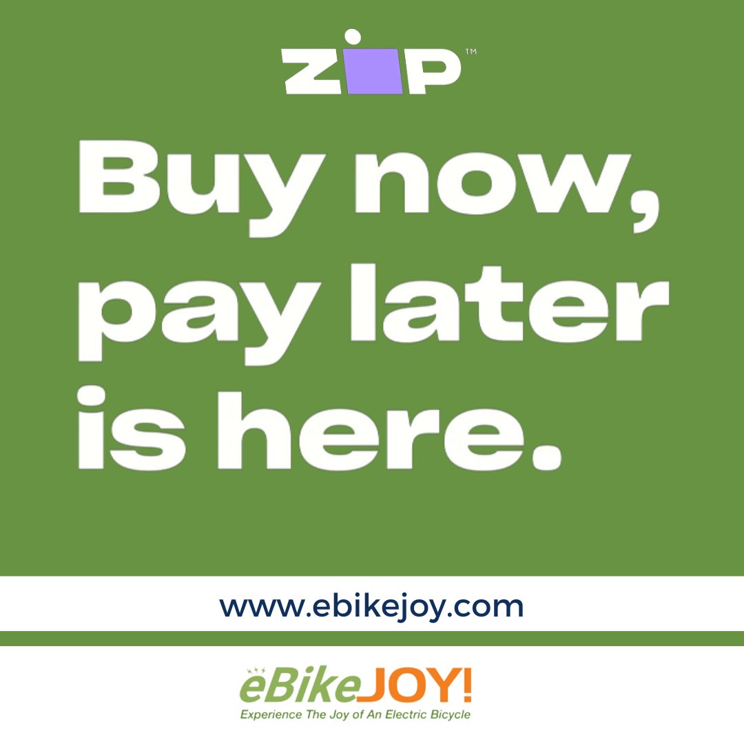 eBikeJOY's tweet photo. ▪️Zip Financing offers a convenient and flexible payment option for purchasing your dream electric bike. 

👉WHAT ARE THE BENEFITS OF USING ZIP FINANCING? 

🌐 https://t.co/Rsh1o4LPW6 

#electricbike #etrike #beachcruiserbike #ebikejoy #beachcruiserlife #beachcruiserbicycle https://t.co/2emC1khPEE