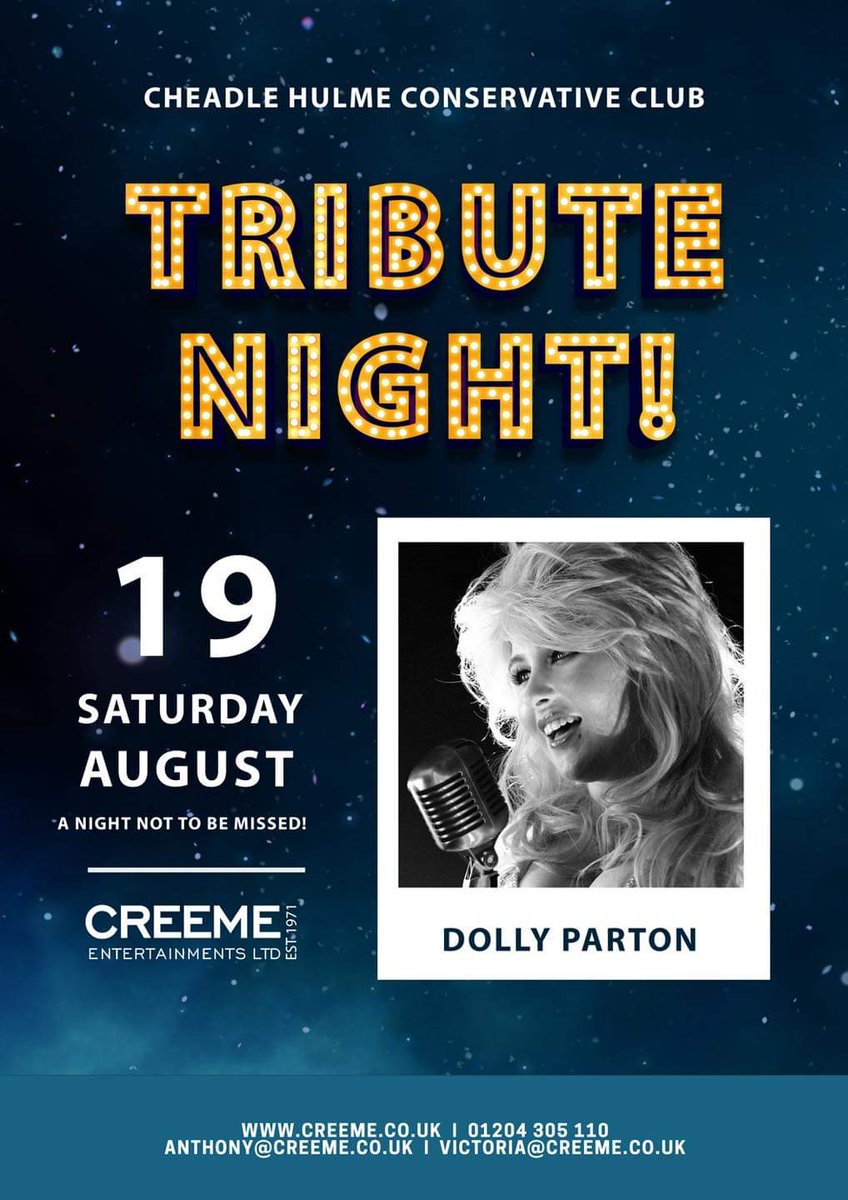 DOLLY! Saturday 8:30. £5 members, £7.50 non-members. Everyone welcome! 😍