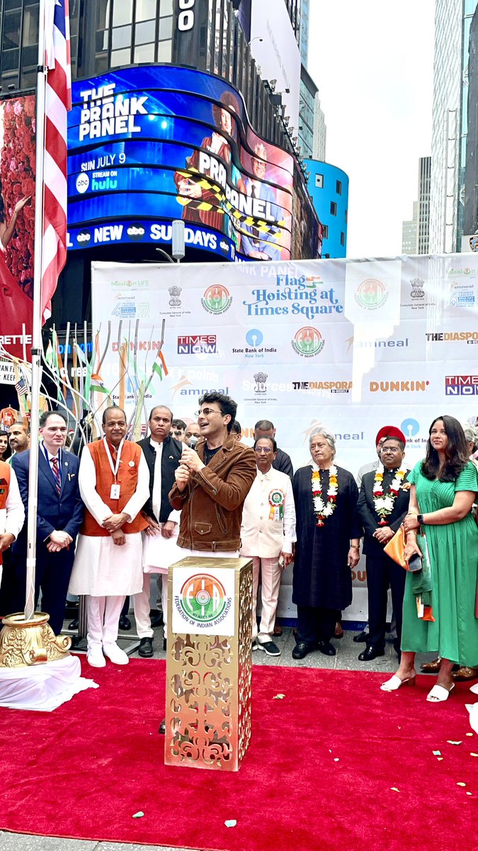 BimalDhami's tweet photo. #15august2023 @TheVikasKhanna @IndiainNewYork @randhir_jk @FIANYNJCTNE @PTI_News @tvasianetwork @IAArtsCouncil https://t.co/ok9Bn9KjrP