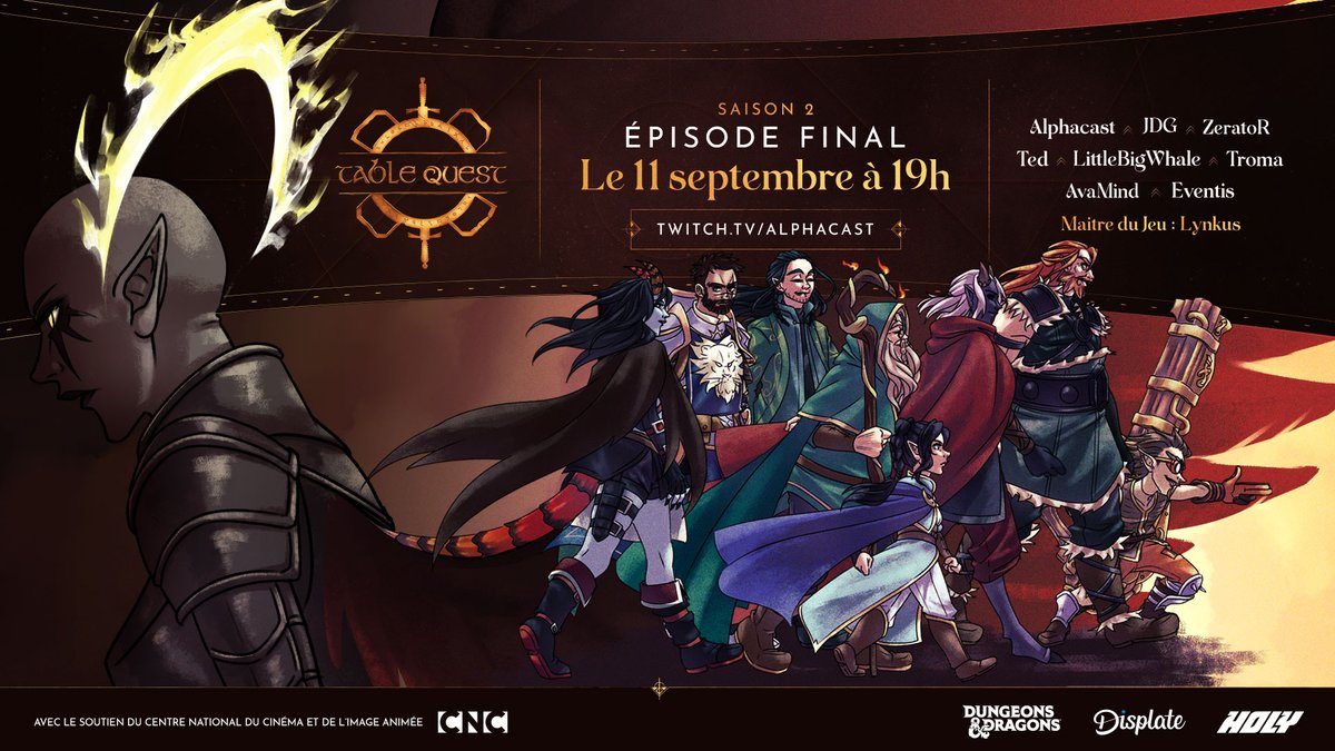 AlphaCastFR's tweet photo. La voilà ! La date de l'épisode final de notre campagne Descente en Averne (le prequel de Baldur's Gate 3) ce sera le 11/09 à 19h sur ma chaîne ! Très très très hâte de vivre cet épisode final qui s'annonce *spicy* ! #TableQuest @TableQuestJDR https://t.co/ra5S4xnsmv