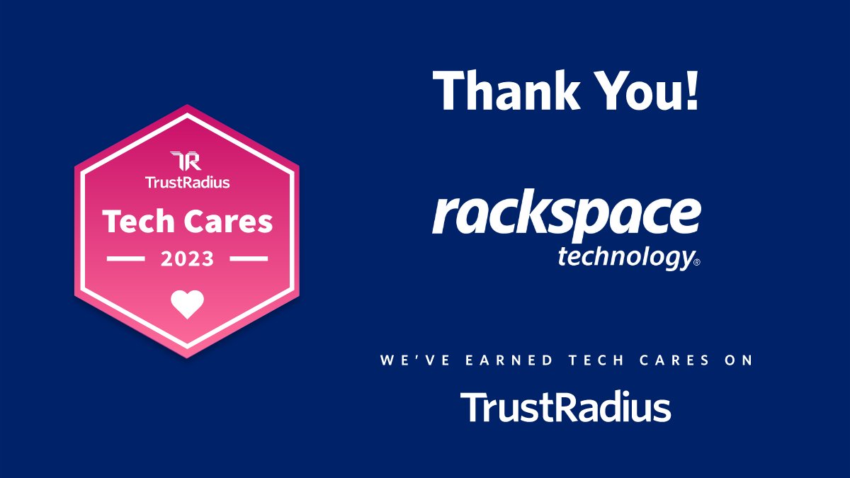 Rackspace's tweet image. We&apos;re proud to be among the top leaders in Corporate Social Responsibility as winners of the 2023 Tech Cares Award from @trustradius 🤩 Read more about this impactful designation: bit.ly/3SDZuH1 ✨ 

#RackerLife #LifeAtRackspace #TechCares #TechCaresAward #DEI #VTO #WIT