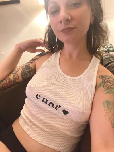 nocnimura666's tweet photo. What’s your favorite c-word babe? https://t.co/a2zhjsBbWI

#tiddytuesday #nobra #hardnipples #sologirl #nobraclub #girlswithtattoos #girlswithpiercings #cunt #cunty #whitetanktopnobra #altgirl #punkgirl #onlyfanspunk #onlyfansgirl #linkinbio
#subscribenow https://t.co/CM2ciIAhQu