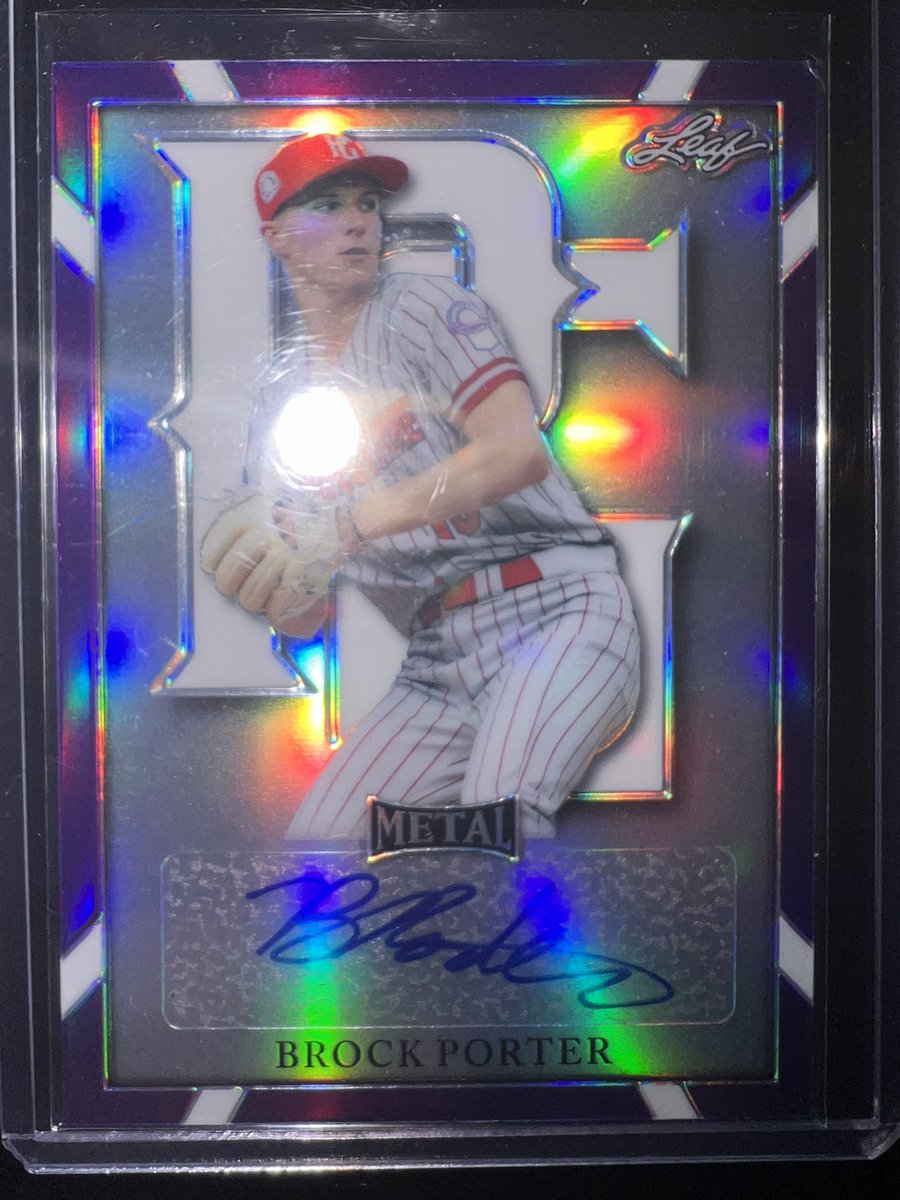 EricParret58607's tweet image. 2021 Leaf Brock Porter Perfect Game BA-BP1 Auto 24/25… Open to offers 🤷‍♂️
#autograph #texasrangers #shortprint