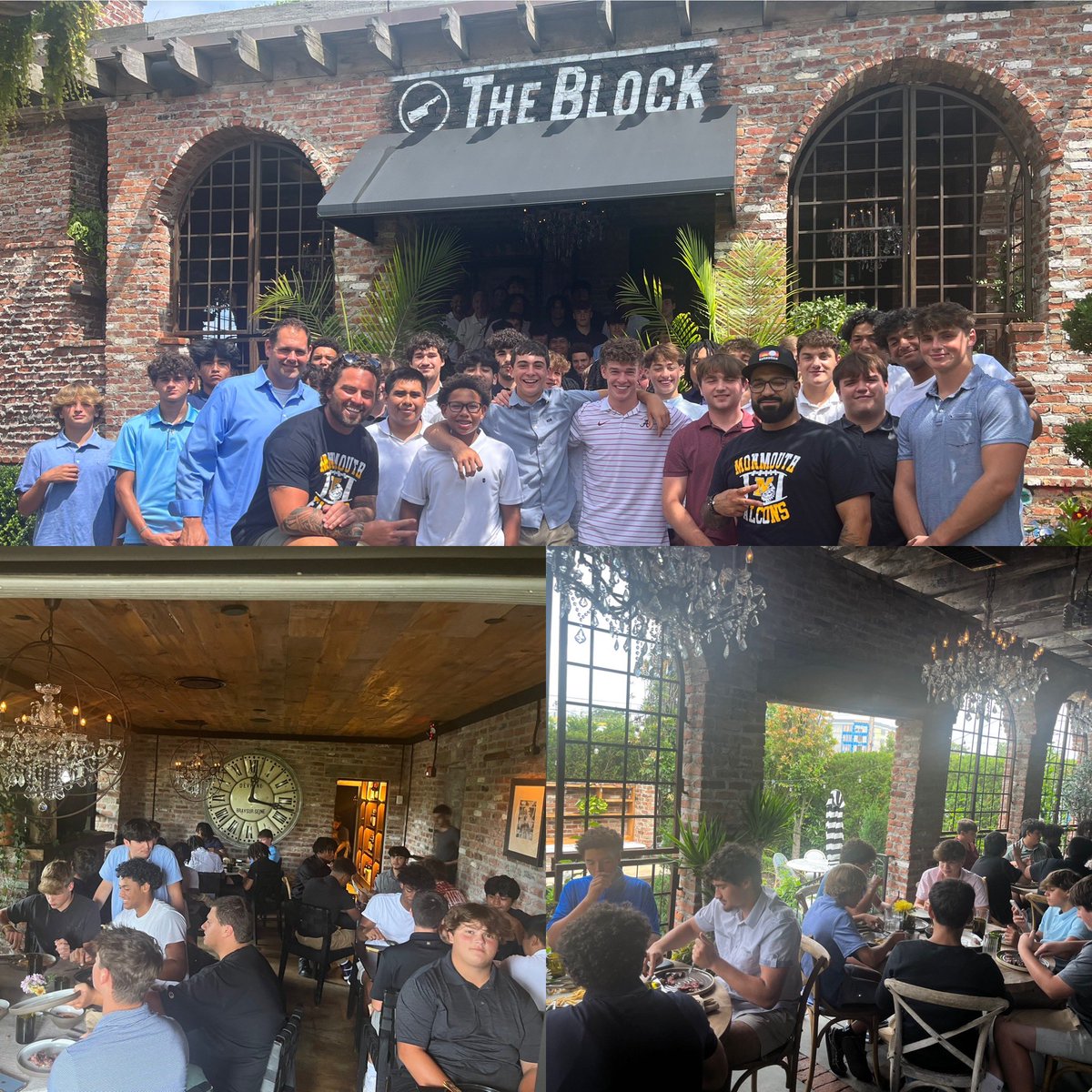 Thank you to @theblocknj and Monmouth Regional Hall of Fame QB Tom D’Ambrisi for sponsoring our season kickoff lunch