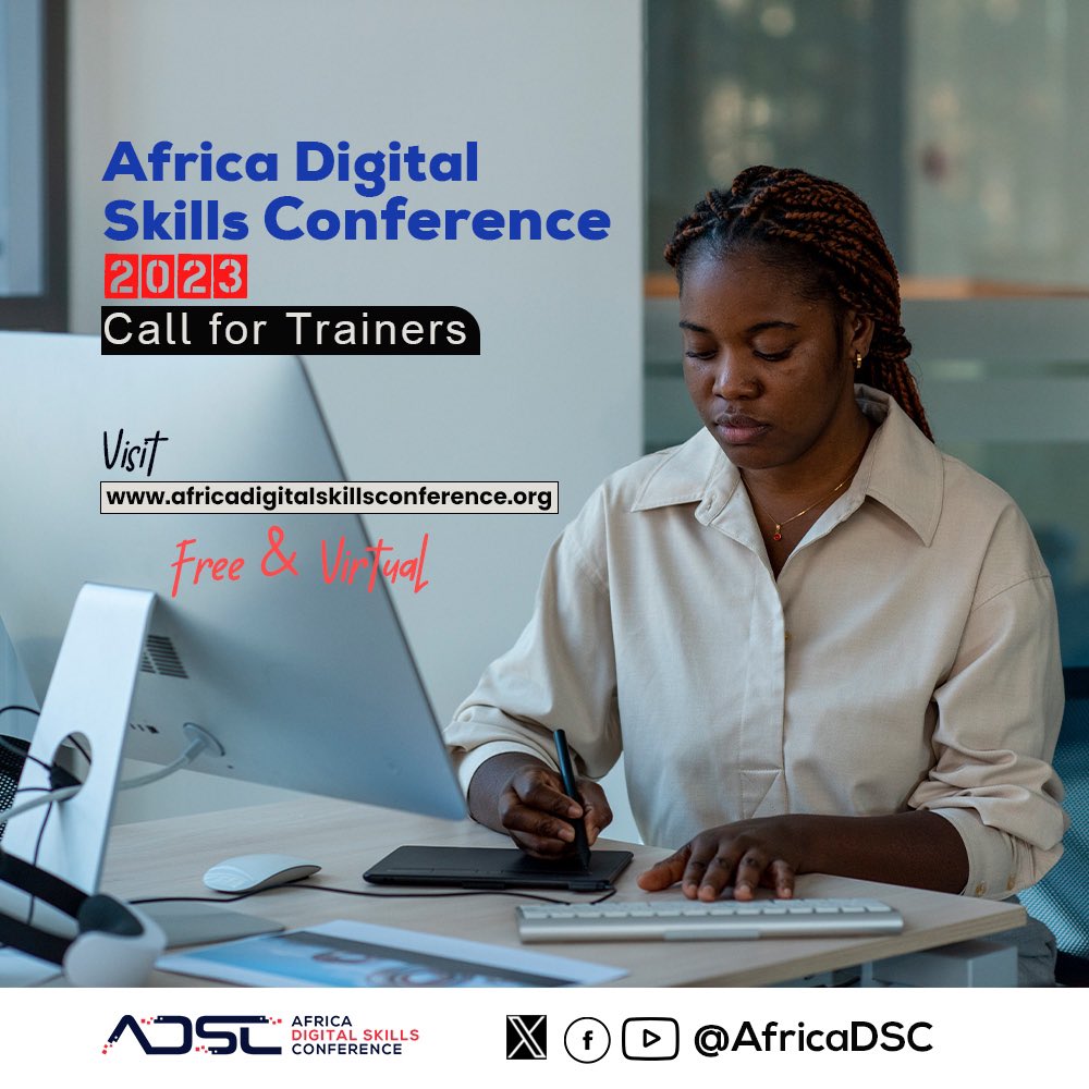 MobileWebGhana's tweet photo. Are you ready to make a lasting impact?
Join us as a trainer at our highly esteemed #africadigitalskillsconference 2023 and help unlock the continent's potential in the digital age!
Visit https://t.co/KXvDqzFMfD
#callfortrainers #digitalskills #adsc23 https://t.co/mCtzeeWixm