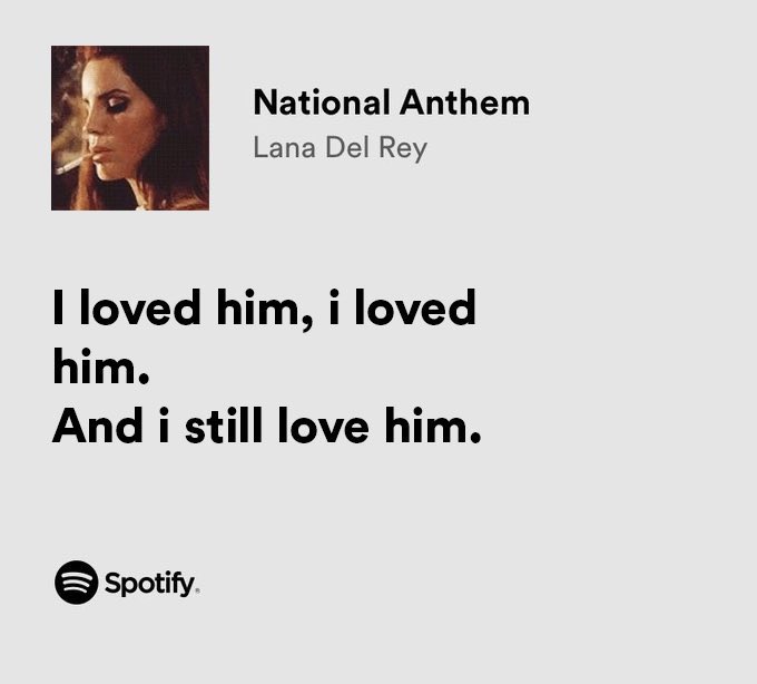 lana del rey / national anthem