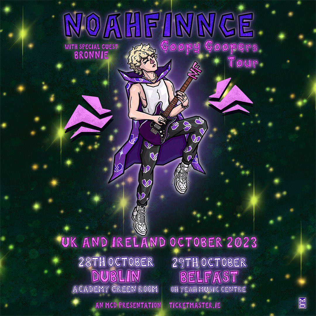 YAYNESS.
DUBLIN &amp; BELFAST SUPPORTING MY FAV <a href="/noahfinnadams/">NOAHFINNCE👹</a> IN OCTOBER! 🇮🇪
grab ya tix let’s goooo!