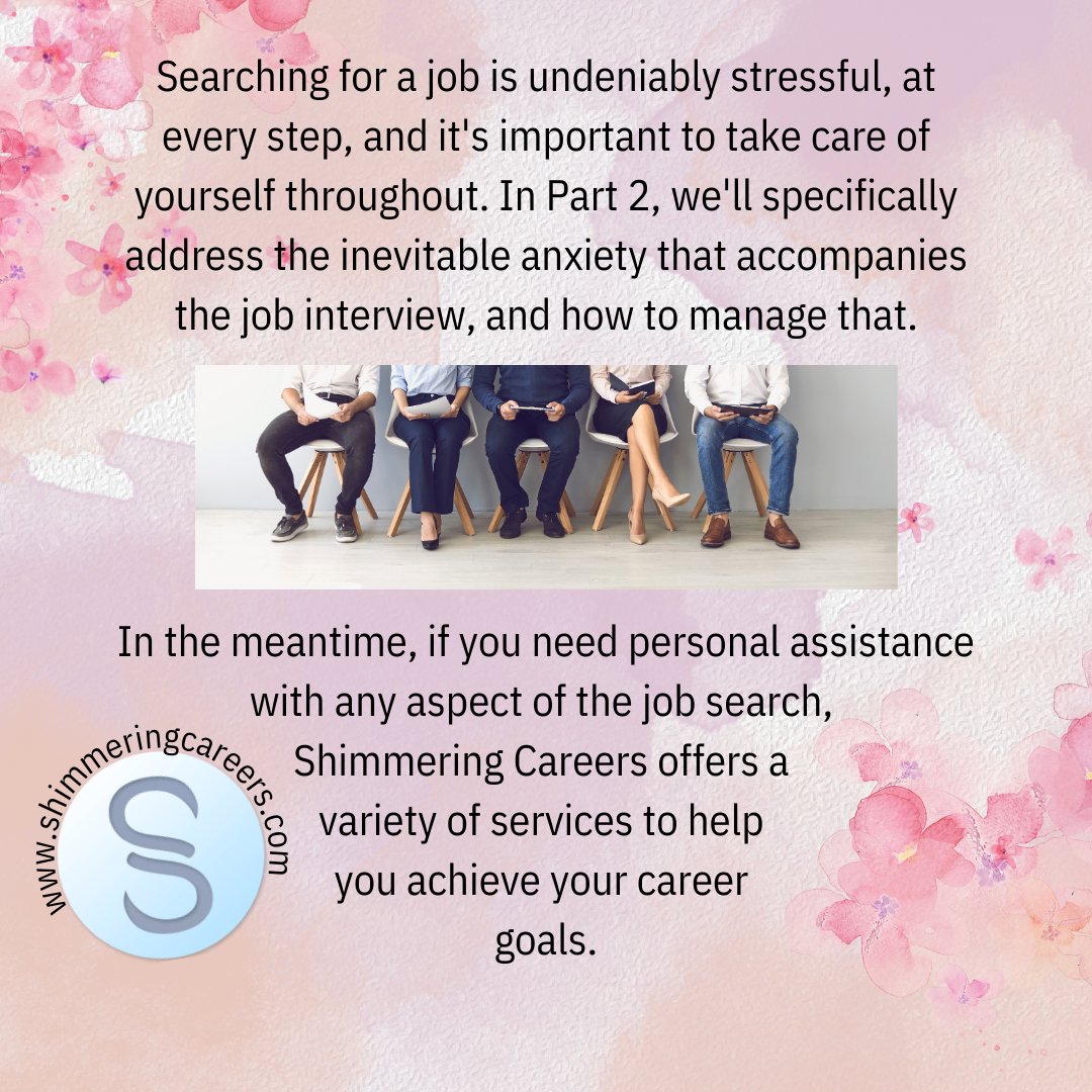 Shimmeringcaree's tweet photo. 3/3 Strategies for Overcoming Anxiety and Stress in the Job Search - Part 1

Read on for general suggestions and specific strategies that can help. Part 1 features advice that applies to the ongoing stress of the search.

#jobsearch #stress #anxiety #mentalhealth #selfcare https://t.co/kxyki9uxnC