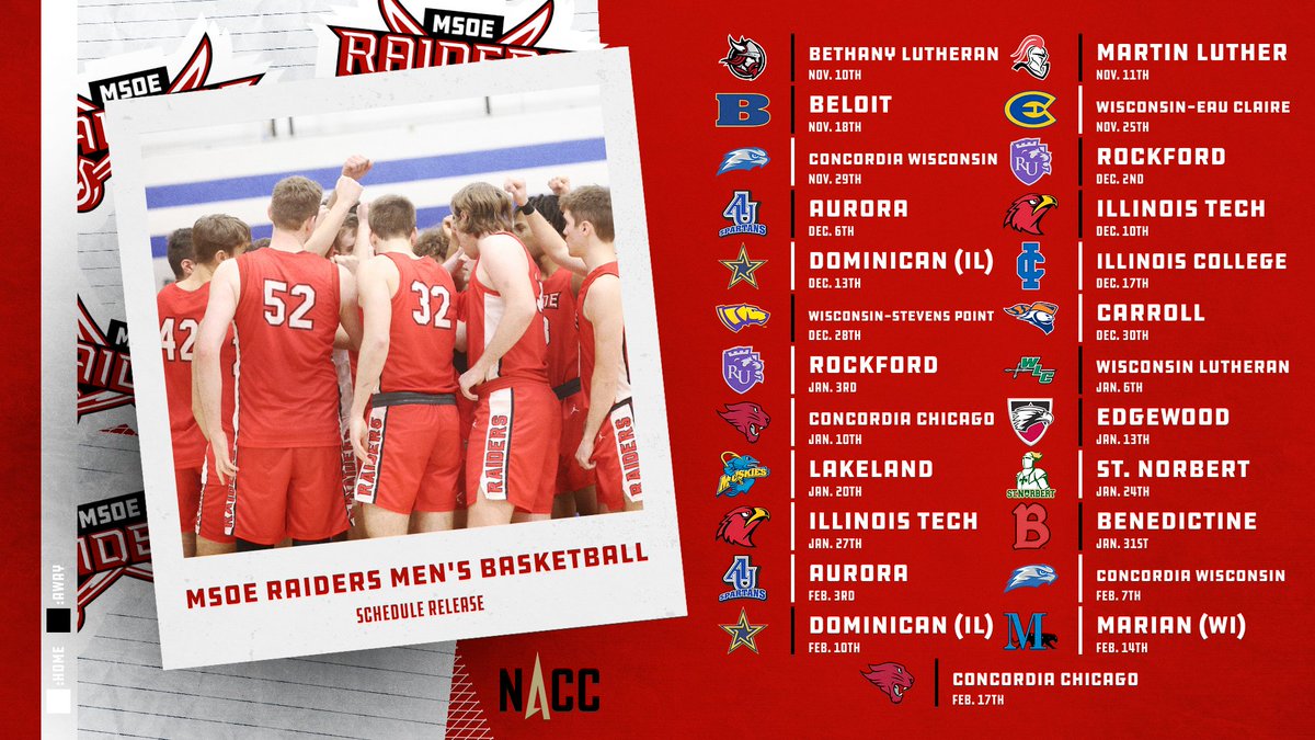 📅 MARK YOUR CALENDARS

A first look at the Raiders schedule for the 2023-24 season!

#TheRaiderWay #d3basketball #d3hoops