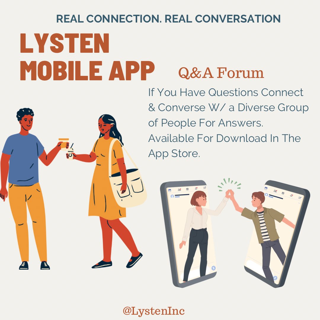 Lysten_'s tweet image. This week: Thought-Provoking Discussions: 🗣️

Join us for thought-provoking conversations on a range of topics. From mental health to social justice, we're diving deep into important issues &amp;amp; providing a safe space for open dialogue. Check us out
#buildinpublic