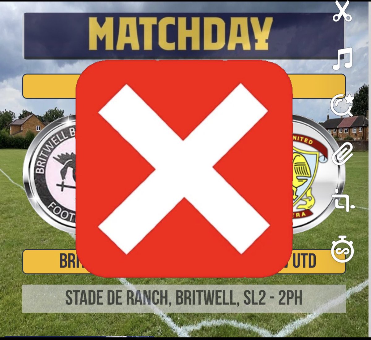 Unfortunate Saturdays slice of history will have to wait due to <a href="/TaplowUnitedFC/">Taplow United</a> being unable to field a side 😂 [in August]. <a href="/HellenicLeague/">Hellenic League</a> <a href="/fiberkshire/">Football in Berkshire</a> <a href="/StevenBushboy/">STEVEN BULLARD</a> <a href="/darthscrote/">Scott McNeish </a> <a href="/andrewbatt5/">Andrew B</a> <a href="/GaryHousePhoto/">GaryHousePhotography</a> <a href="/toner_aaron/">aaron toner</a> <a href="/NonLeagueFix/">NonLeagueFixtures</a>