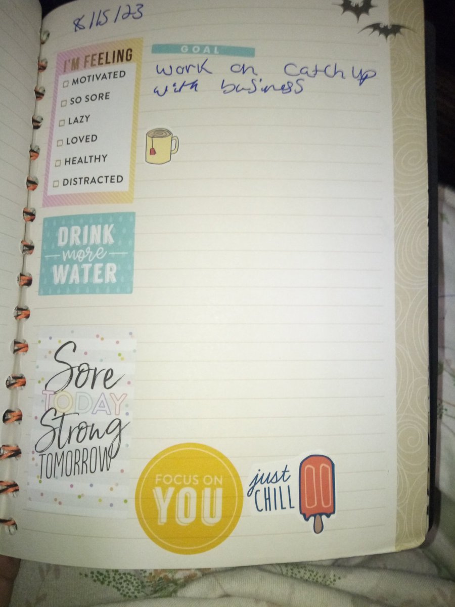 MarieArtEST2017's tweet image. Business brain dump with some cute stickers around it.
#braindumpjournal #braindump