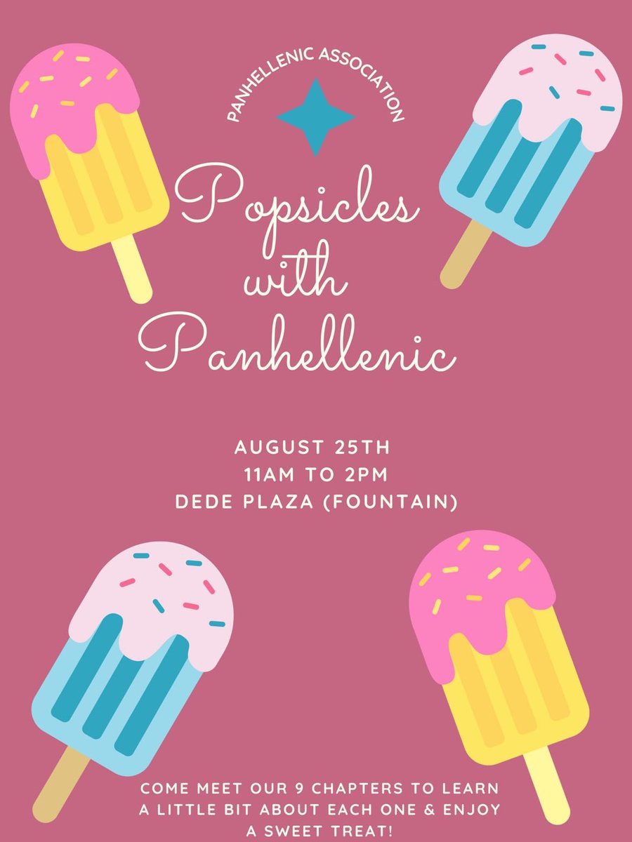 IndStateFSL (@indstatefsl) on Twitter photo Stop by and get to know the members of <a href="/IndStatePA/">IndStatePanhellenic</a> during Popsicles with Panhellenic tomorrow! Stop by and get to know the members of <a href="/IndStatePA/">IndStatePanhellenic</a> during Popsicles with Panhellenic tomorrow!