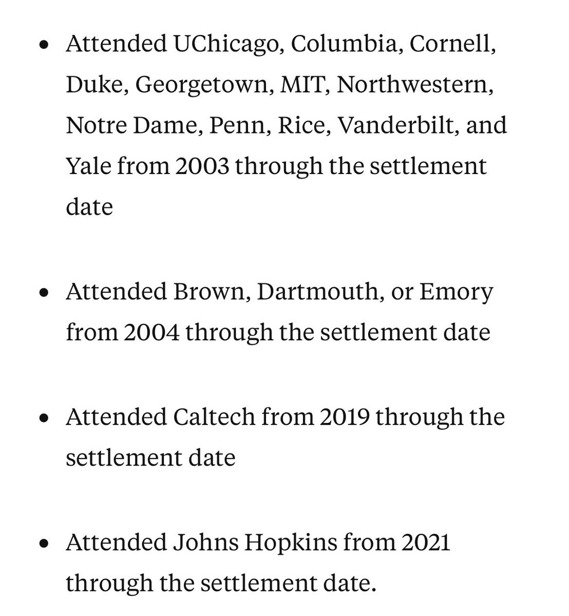 nomadj1s's tweet image. Damn, if you attended one of these schools, you may be entitled to financial compensation: