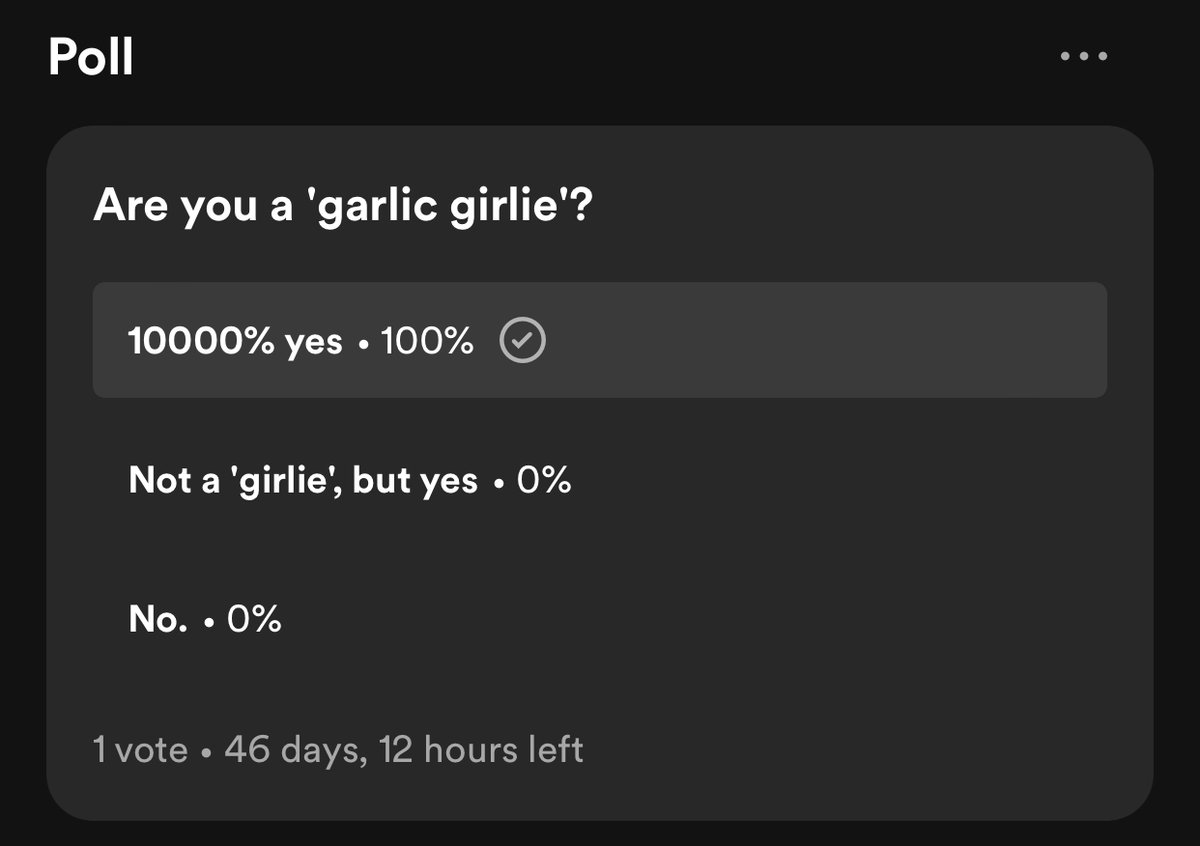 hehe first one to vote on the poll on the new jewitches podcast on garlic magic