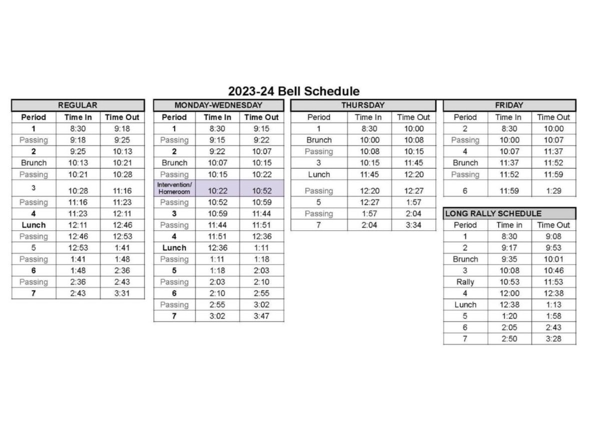 LemooreASB's tweet photo. Hey Tigers!! 🐯Can’t wait to see you all tomorrow for the first day back!! First day of school is “Regular schedule” with periods 1-7 only (no homeroom). You can also see a map of the campus is attached just in case, see you all tomorrow!! 💜💛 https://t.co/WgfiT5qs7q