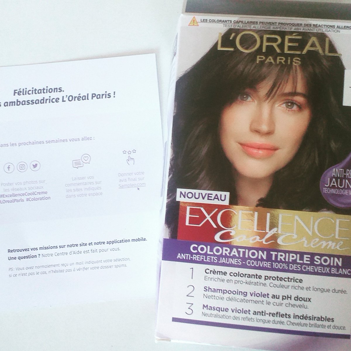 emilytesteuse's tweet photo. #ExcellenceCoolCreme #LOrealParis #Coloration https://t.co/7brraMTjsp
