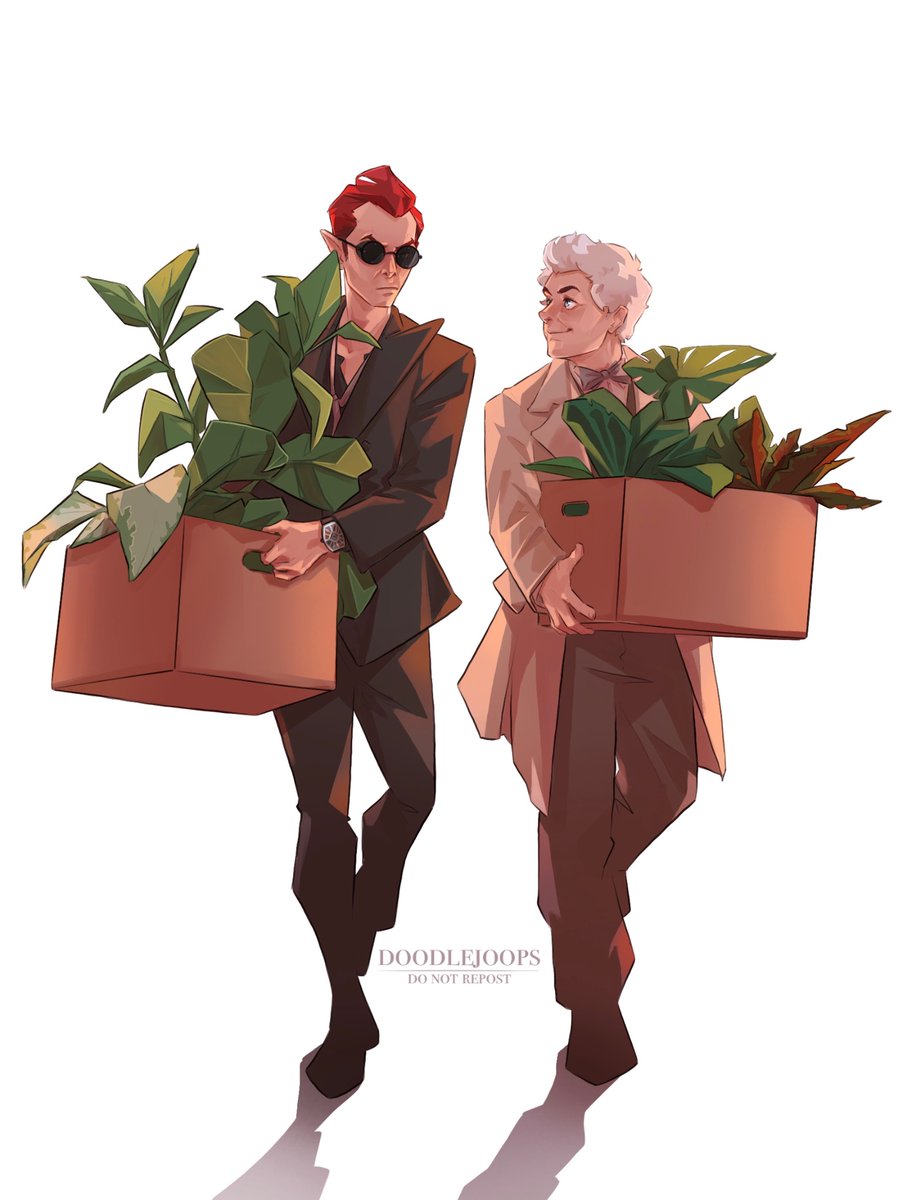 You can’t separate them they have two boxes of kids to raise… #GoodOmens