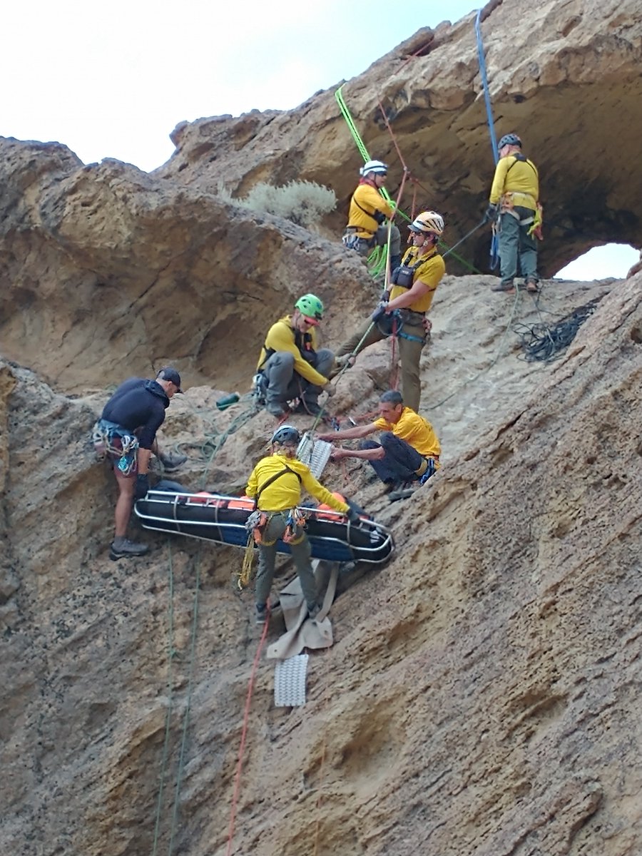 Deschutes County Sheriff's Office Search and Rescue Assist Injured Climber Near Smith Rock State Park