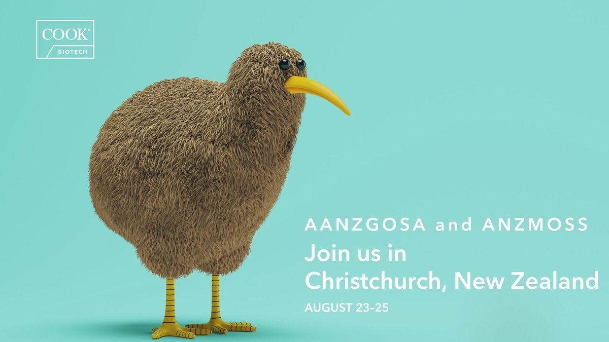 Cook_Biotech's tweet photo. Our team is attending AANZGOSA and ANZMOSS 2023. We look forward to meeting you in Christchurch, New Zealand, from August 23–25.
For more information, go to https://t.co/FMnXKI74En.
#CookBiotech https://t.co/v4fUKwWQt0