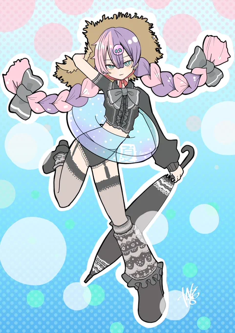 夏のおじょうさん#イラスト #illust 