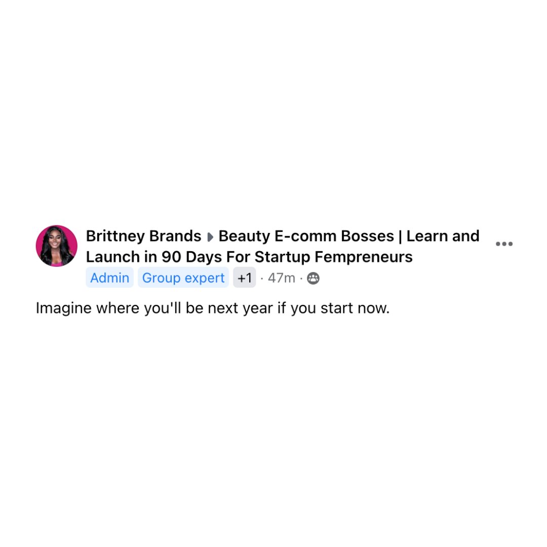 brittneybrands's tweet photo. DID YOU HEAR !?
I've built a brand new Facebook™ group (100% free to join) for new e-commerce fempreneurs who want to start and launch
✅ Daily tips on creating your million-dollar beauty product idea 
✅ Video Lessons
✅ Ways to collaborate
Comment “Yes or no” below. 👇🏾 🙋🏾‍♀️ https://t.co/Ql5BrAuwKb