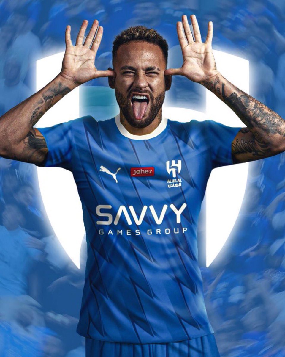 estagiariodoney's tweet photo. Não tem jeito. 
Me rendi ao Hilalzão mesmo, pois sou Neymar FC. 🔵⚪️

Me julguem! https://t.co/QA5QfgRaOB