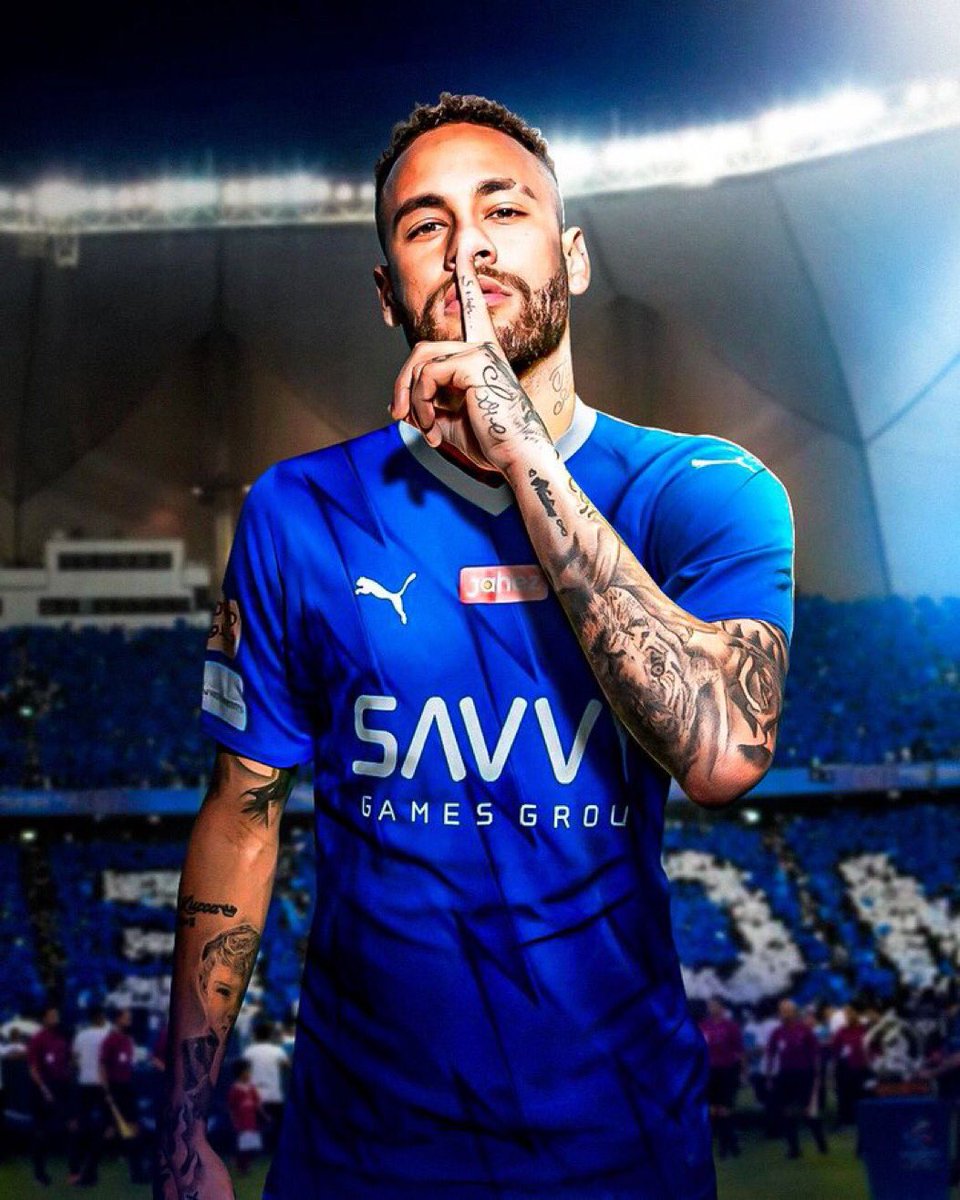 estagiariodoney's tweet photo. Não tem jeito. 
Me rendi ao Hilalzão mesmo, pois sou Neymar FC. 🔵⚪️

Me julguem! https://t.co/QA5QfgRaOB