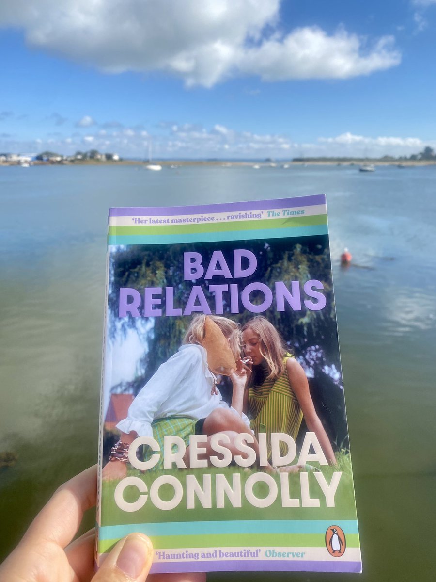 PublicityBooks's tweet photo. 💜 my first holiday read:#BadRelations by Cressida Connolly. Thx @ImogenTaylorPub for the rec. No clue why I missed this when it came out - a sharply observed family saga with complex characters & crumbling Cornish house. 3 timelines all pitch perfect in portrayal of time & place https://t.co/PtvVK6riaL