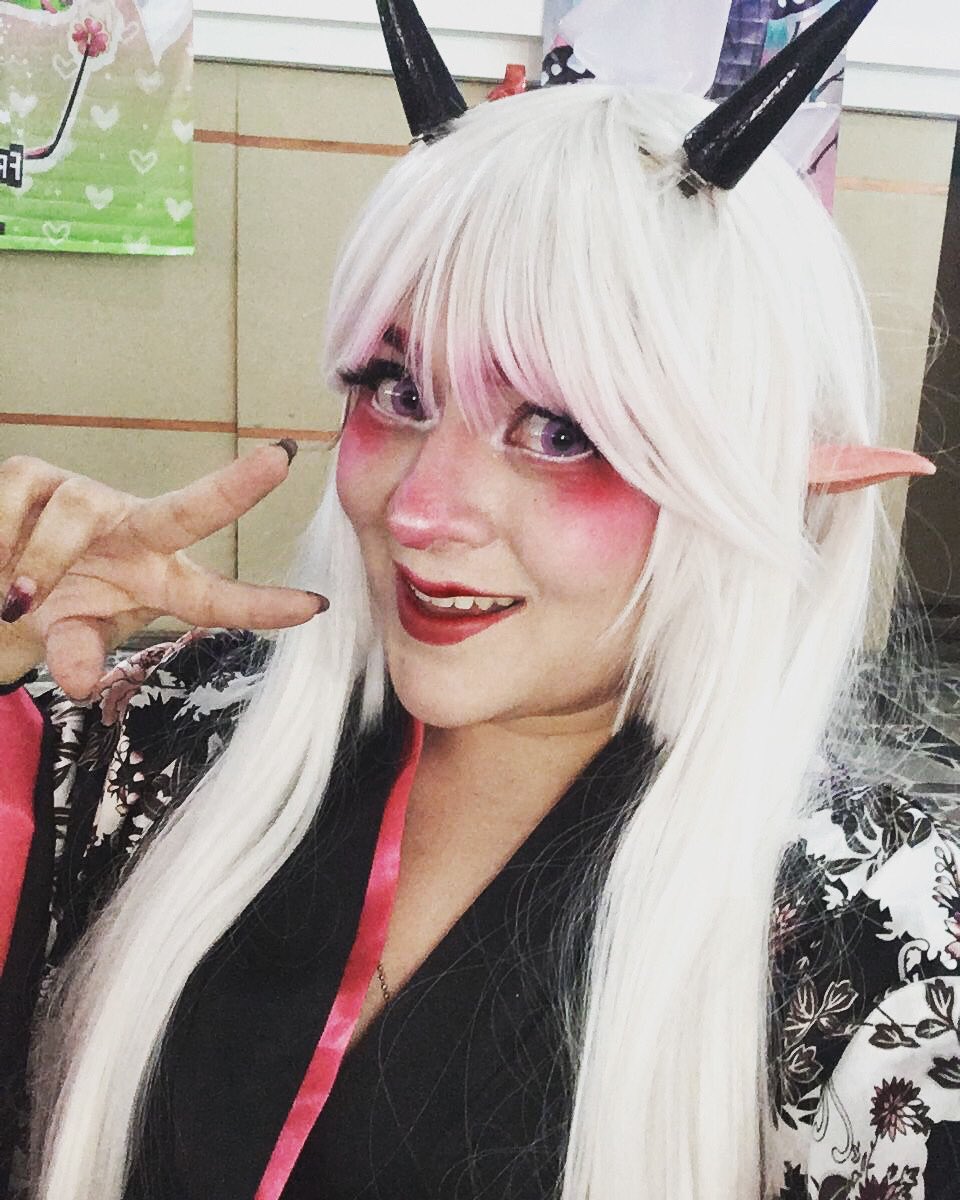 #frikiferiapuebla la reina demonio 👹🫰🏻🩸🌸