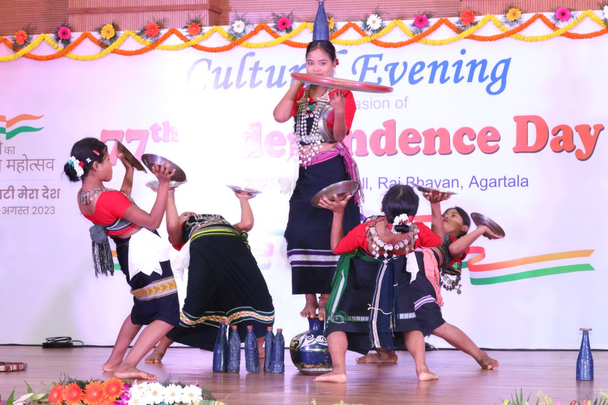 "At Home". 77th Independence Day, celebration at Raj Bhavan Agartala. 2/3