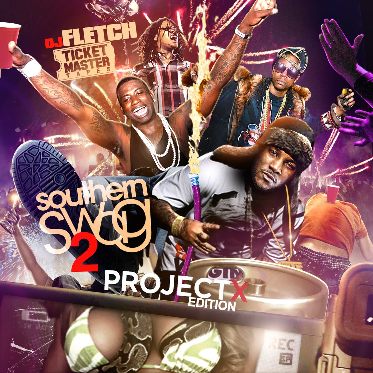 DJFletch's tweet photo. #DJFletch - #SouthernSwag 2 #ProjectX Edition #DirtySouth #Mixtape #GucciMane #WakaFlocka #YoungJeezy #2Chainz #MixtapeArt #MixtapeArtwork #Worldstar #WorldstarHipHop https://t.co/APe5GEWqiw