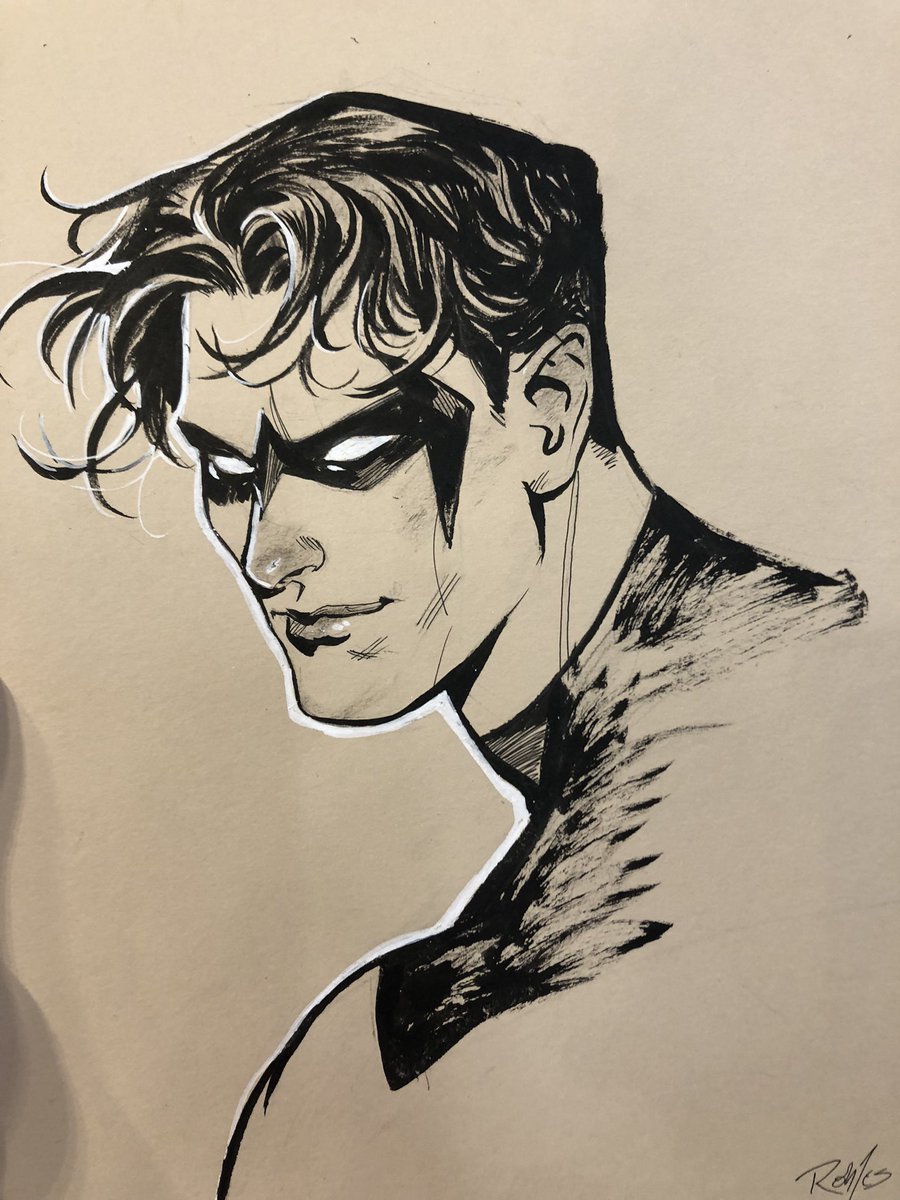 A Nightwing commission from Flamecon 💙🖤