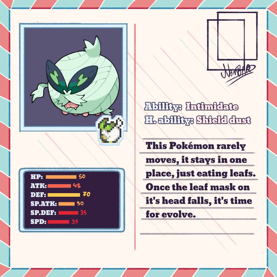 MolchiBerry's tweet image. The round boy, rotund lad, big bby

#Pokemon #Fakemon #bugtype #route1pokemon